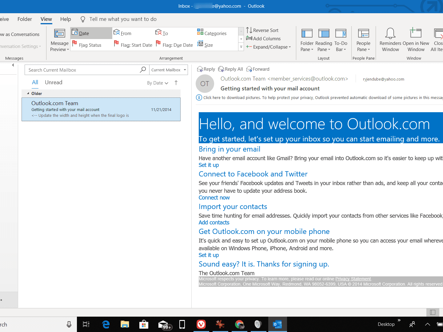 outlook 2016 for mac change unread email font to black